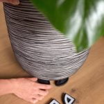 Indoor pot pads - geplaatstonder een capi nature rib bloempot