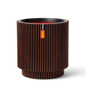 Vaas cilinder Groove NL - Koper, 41x43