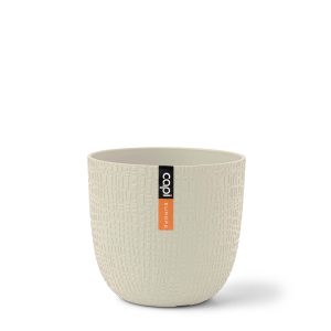 Pot bol Skin 'made with' zaagsel beige