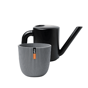 Zwart + Textiel grijs