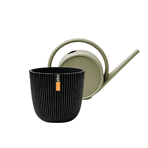 Olijfgrijs + Textiel zwart