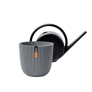 Zwart + Textiel grijs